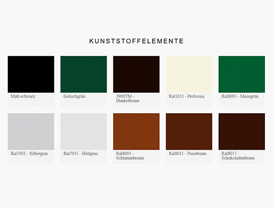 Rollladen Kunststoffelemente